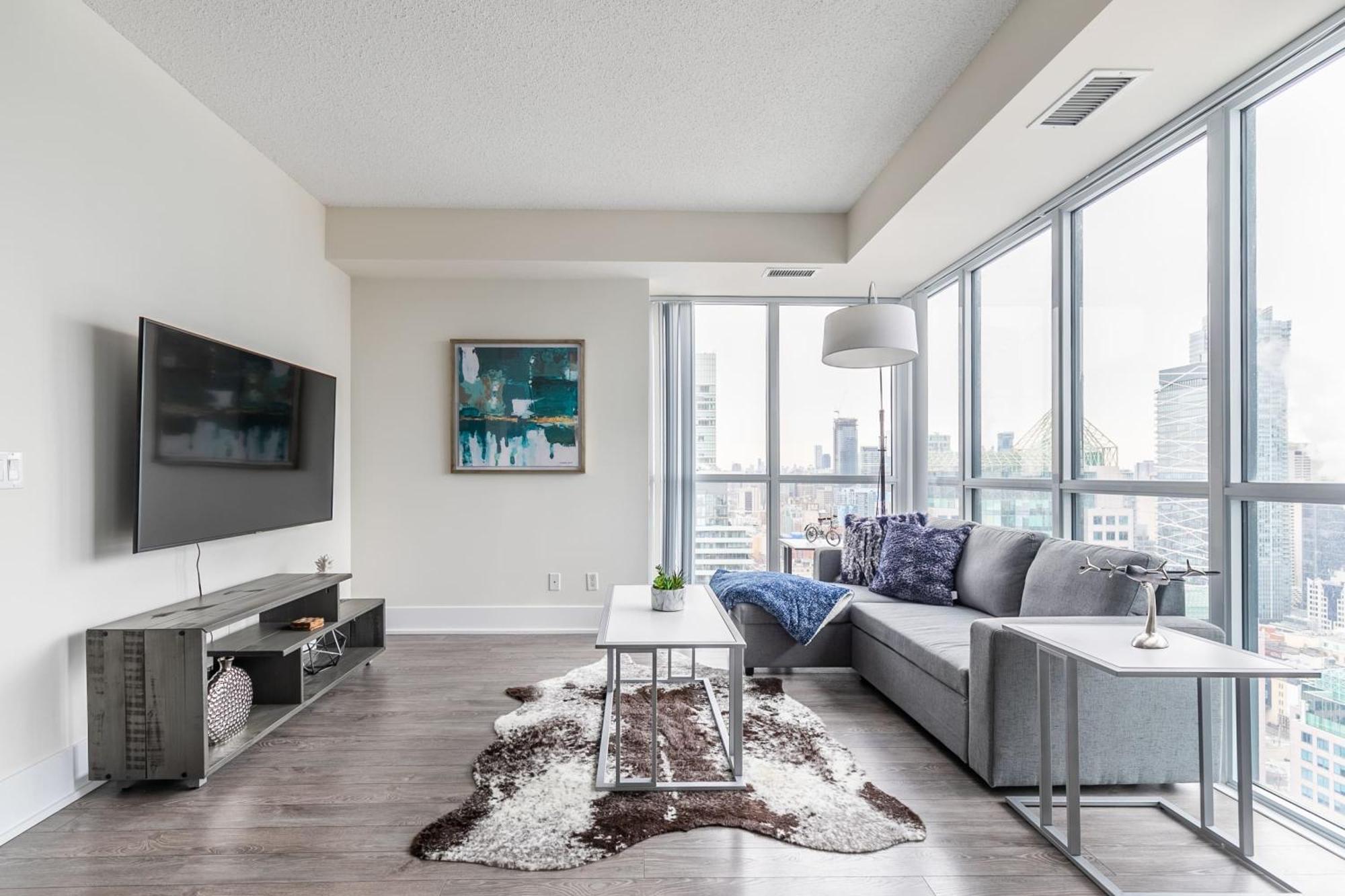 Luxury 1Br Condo - King Bed With City Views Toronto Kültér fotó